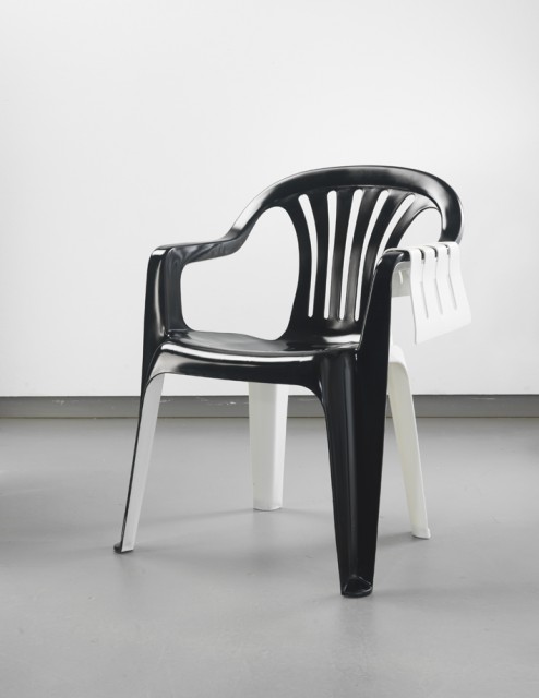 Plastic Chair Sculptures by Bert Loeschner