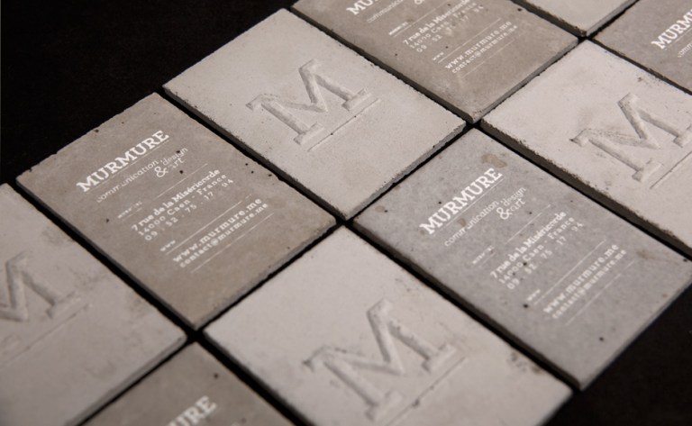 Concrete Business Cards by Murmure