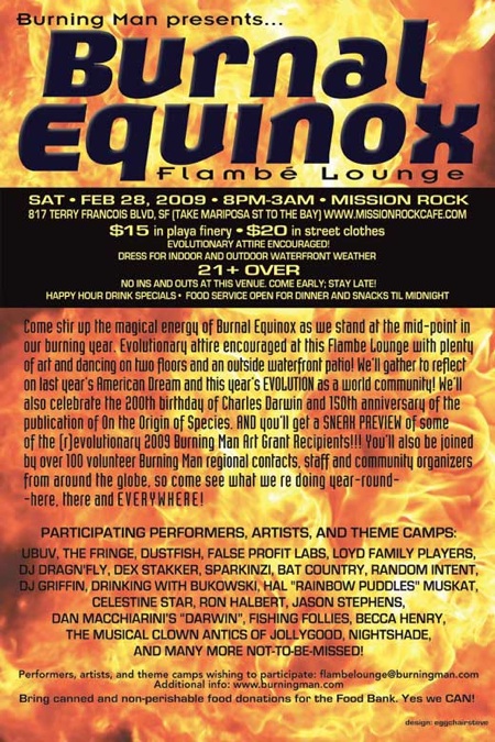 Burnal Equinox 2009 Flambe Lounge
