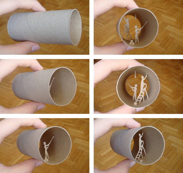 Toilet Paper Roll Dioramas