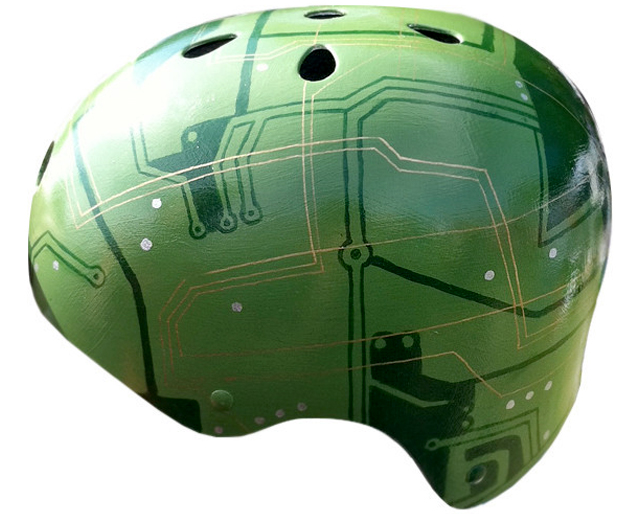 Unique & Fashionable HandPainted Bicycle Helmets by Inkwell Helmets