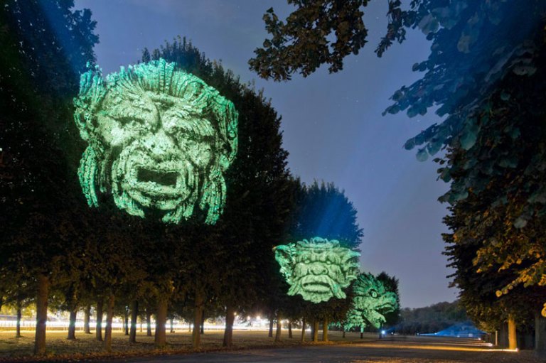 Gargoyle tree projections by Clement Briend