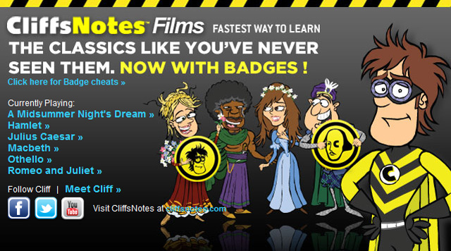 CliffsNotes Films, Animated Web Series of CliffsNotes Study Guides