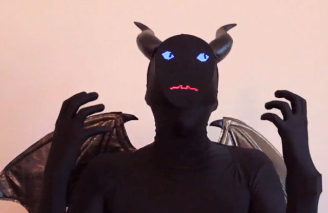 Electronic demon costume by Phillip Burgess