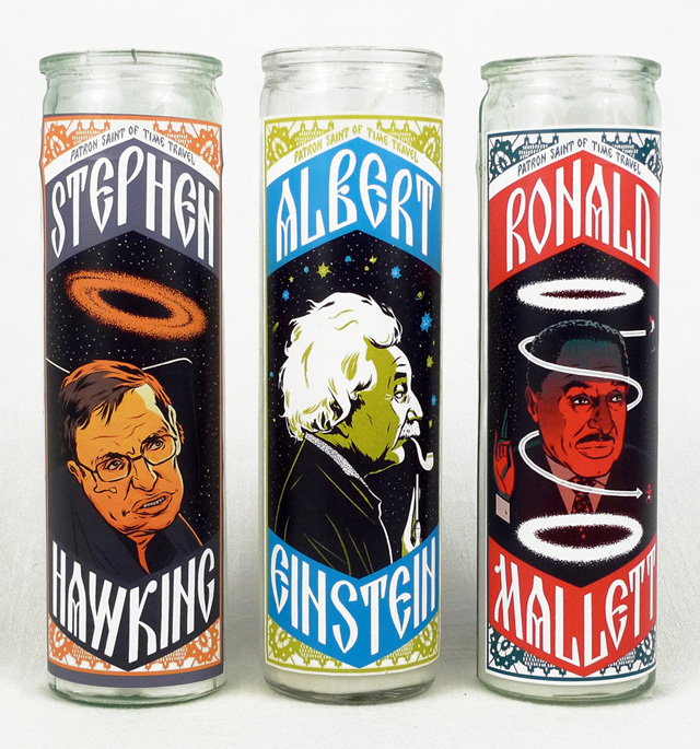 Patron Saints of Time Travel Candles From Echo Park Time Travel Mart