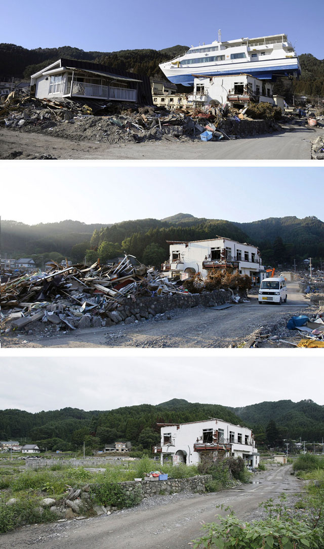 Before and After Photos of 2011 Japan Earthquake and Tsunami Destruction
