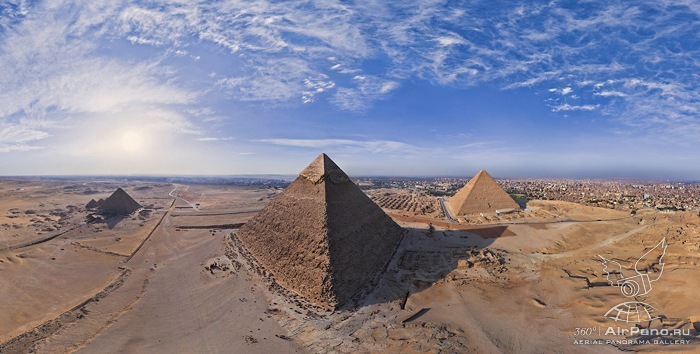 Panoramic Aerial Tour of Pyramids of Giza by AirPano