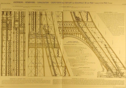 Eiffel Tower Blueprints