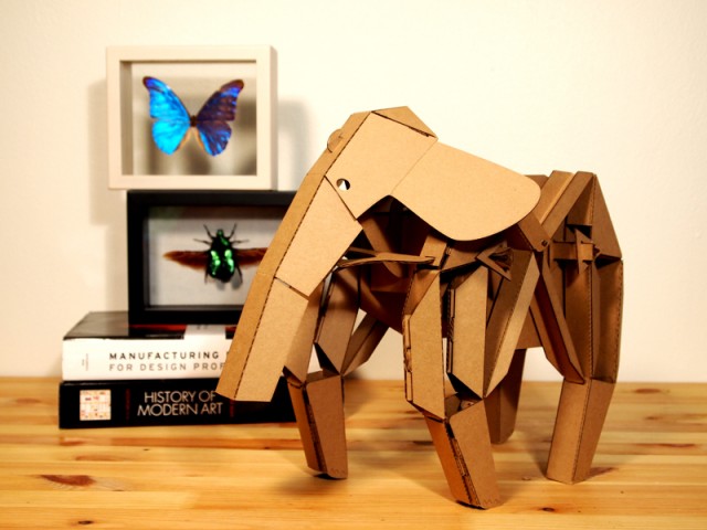 Kinetic Creatures Cardboard Walking Animal Sculptures
