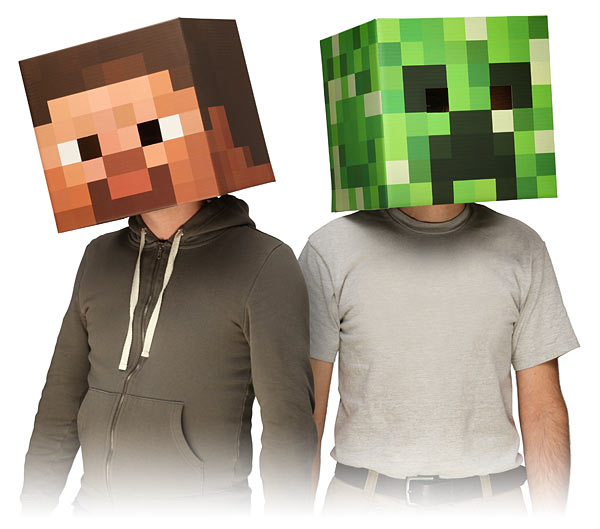 Minecraft Masks at ThinkGeek