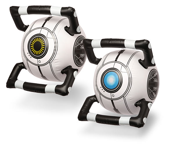 Portal 2 Inflatable Personality Cores at ThinkGeek