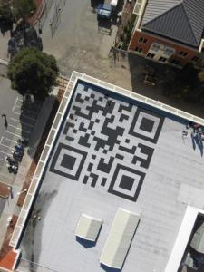 Giant QR Code on New Facebook HQ