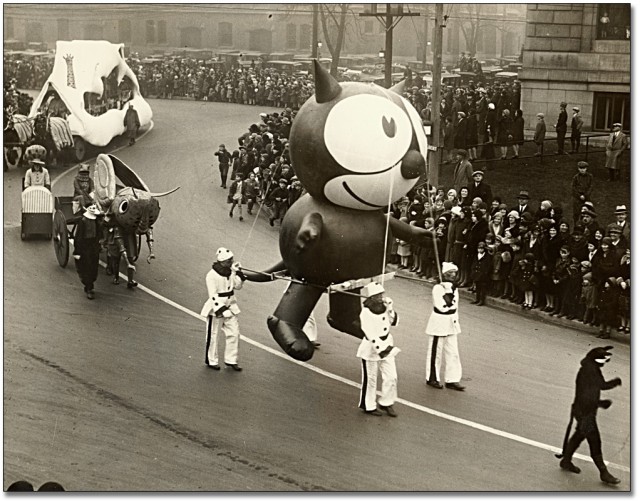 Felix the Cat on parade in the 1920s
