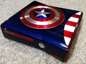 Avengers Captain America Modded Xbox Slim by Avengers Captain America Modded Xbox Slim by Zachariah Cruse