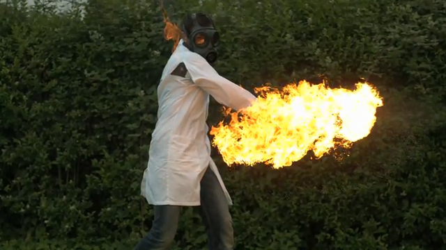 Fire Tennis - The Slow Mo Guys