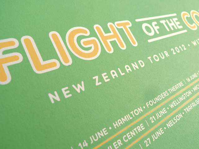 Flight of the Conchords New Zealand Tour Poster by DKNG Studios
