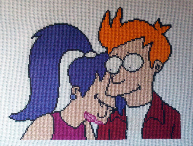 Fry and Leela from Futurama