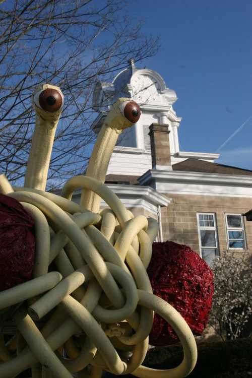 Flying Spaghetti Monster Statue