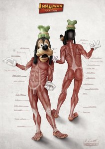 Goofy Anatomy by Alessandro Conti