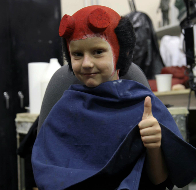 Make a Wish day with Hellboy and Zachary