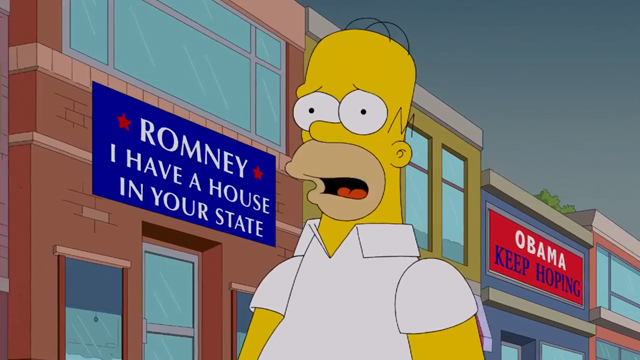 THE SIMPSONS - Homer Votes 2012 