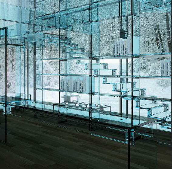 Glass house concept by Santambrogiomilano
