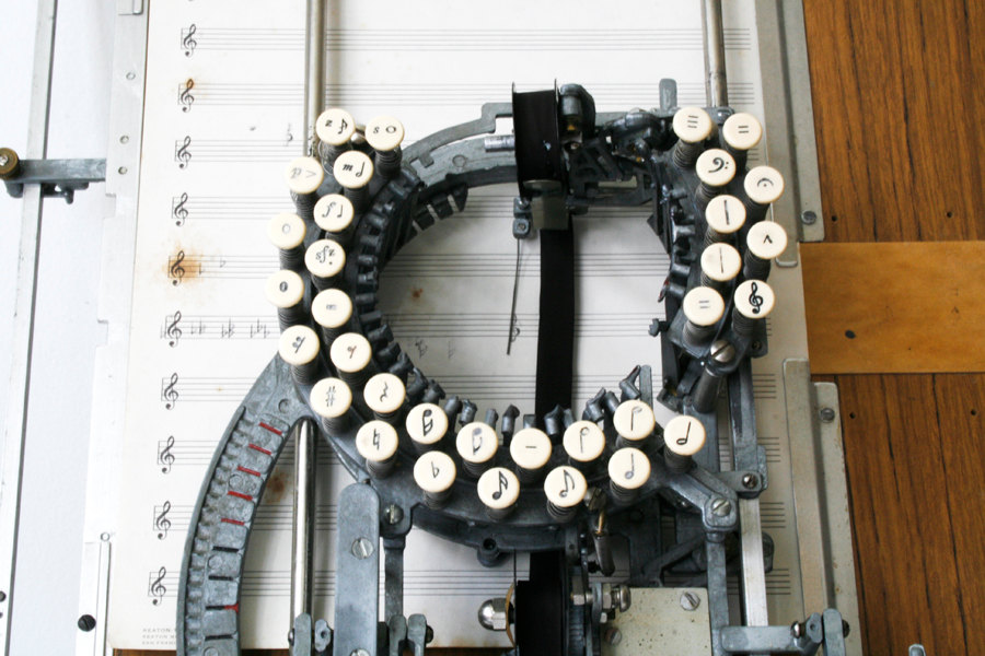 The 1953 Keaton Music Typewriter, A Rare Typewriter That Prints Musical