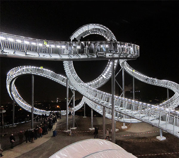 Tiger and Turtle, a walkable roller coaster by Heike Mutter und Ulrich Genth