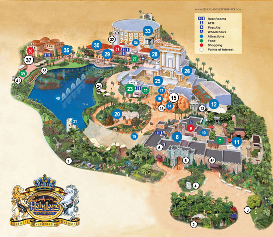 Map of Holy Land Experience
