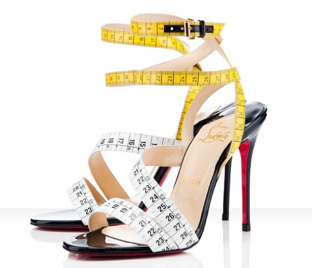 louboutin tape measure heels