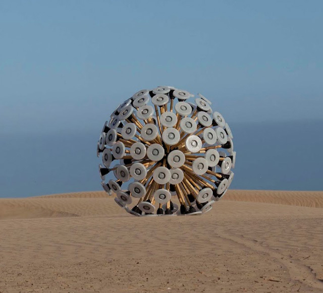 Mine Kafon Wind-Powered Land Mine Clearing Device