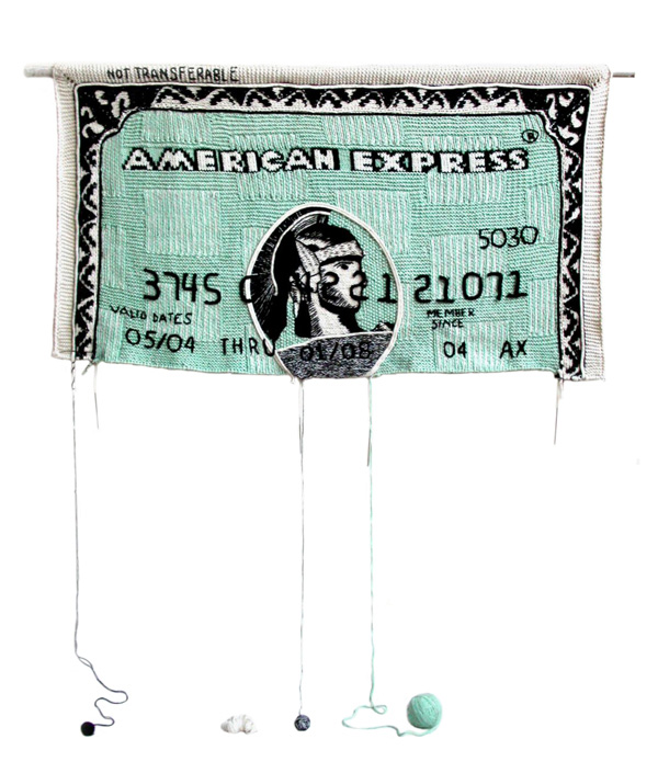 Knit credit cards by Dimitri Tsykalov
