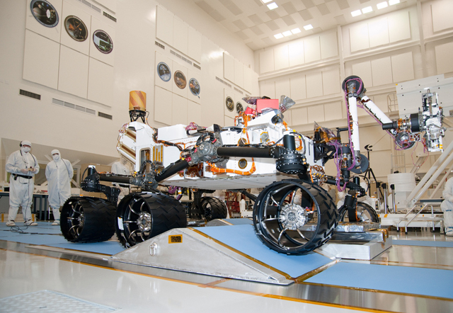 NASA Curiosity Rover on a Test Drive