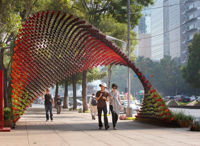 Portal of Awareness coffee cup arch by rojkind arquitectos