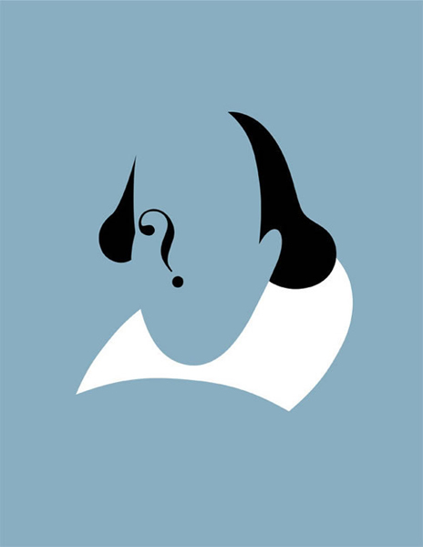 Negative space portraits by Noma Bar