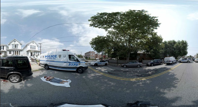 NYPD panoramic crime scene photos