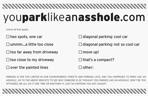 Parking Notice