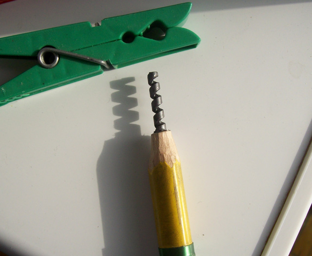 Intricately Carved Pencil Lead Sculptures