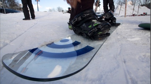 Glass snowboard