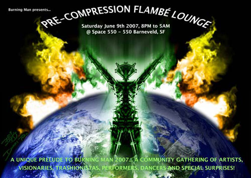 Burning Man Pre-Compression Flambe Lounge