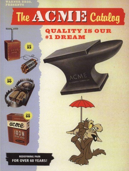 The ACME Catalog, Retro Product Catalog For Looney Tunes Fans