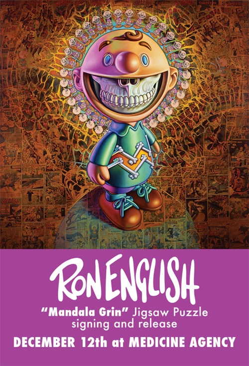 Ron English Mandala Grin Jigsaw Puzzle