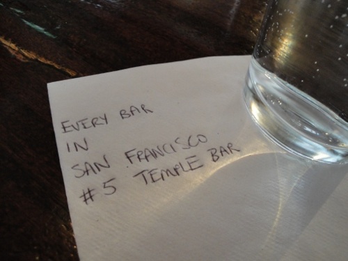 The San Francisco Bar Experiment