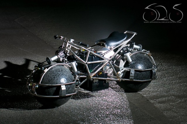 Spherical drive system motorcycle concept