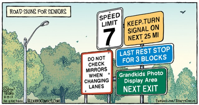 Road Signs For Seniors