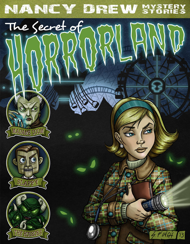 Nancy Drew goes to Horrorland by Shannon Finch