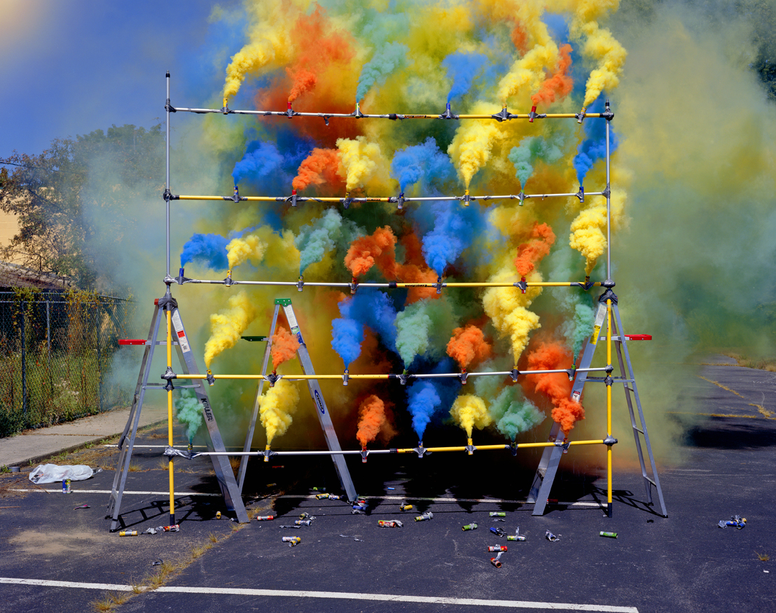 Smoke Bomb Photos by Olaf Breuning