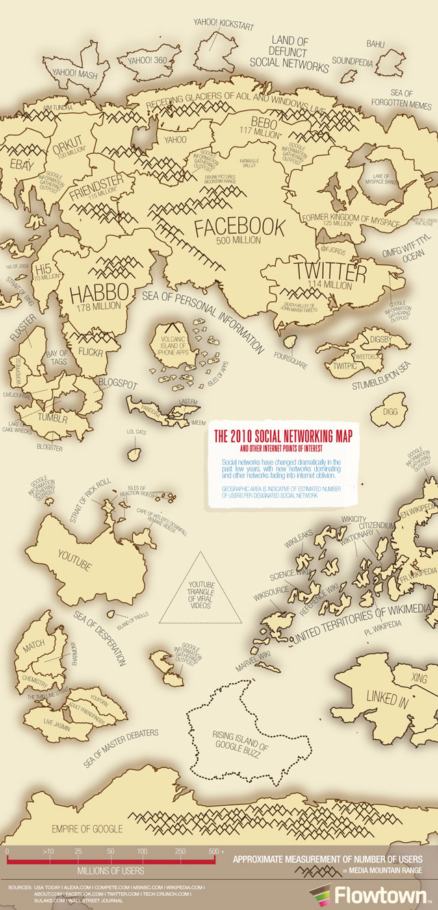 2010 Social Networking Map