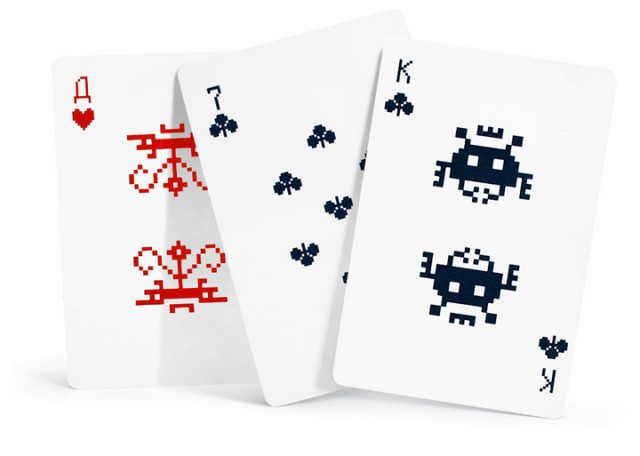 Space Invaders playing cards