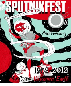 2012 Sputnikfest Poster by Tina Kugler